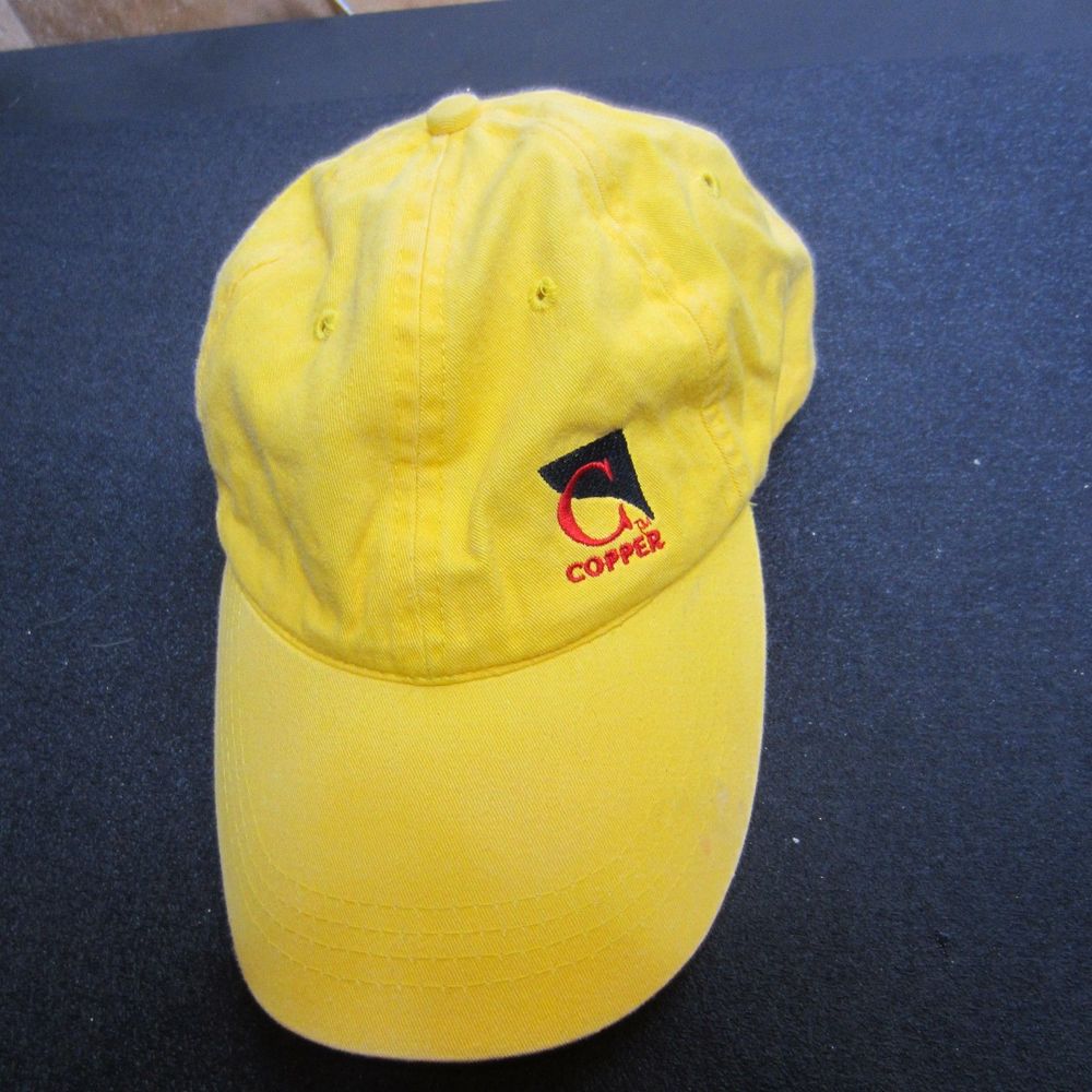 Yellow Crested Butte logo embroidered baseball cap hat-one size